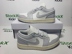 LJR Batch Air Jordan 1 Low "Light Grey/Sail" DC0774-103 review Stockxkicks 06