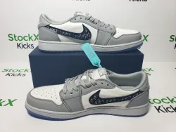PK God Batch Air Jordan 1 Retro Low Dior CN8608-002 review Stockxkicks 07