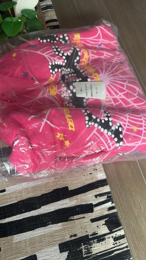 Sp5der P*NK Hoodie Pink YZ EG912 review 