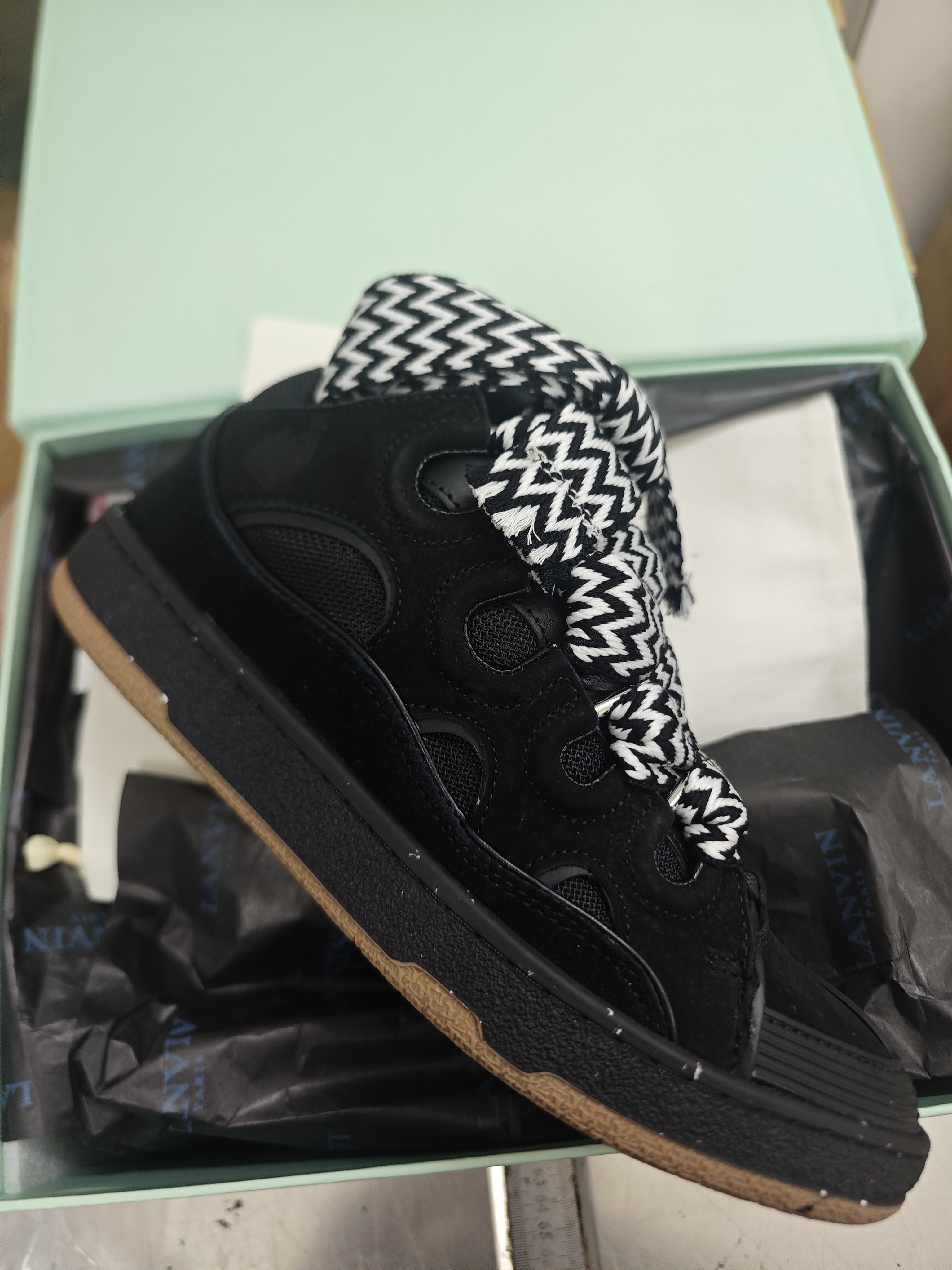 Lanvin Curb Sneaker Black Brown PB250310 review stockxkicks 01
