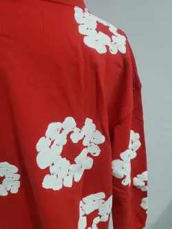 Denim Tears The Cotton Wreath Sweatshirt Red Hoodie review stockxkicks 06
