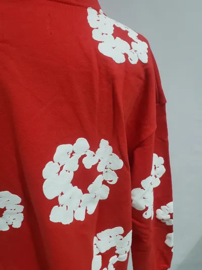 Denim Tears The Cotton Wreath Sweatshirt Red Hoodie review stockxkicks 05