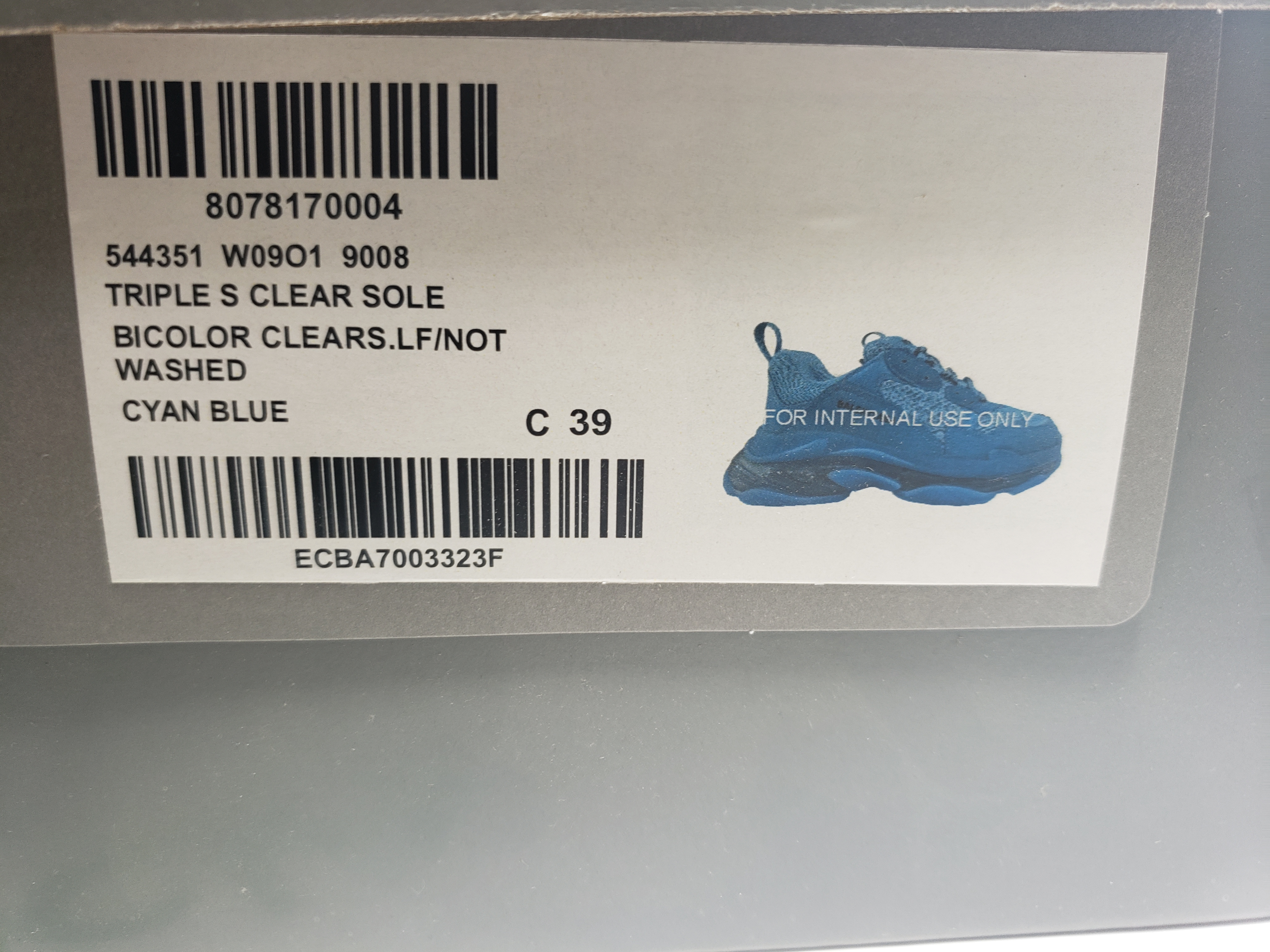 Balenciaga Triple S Cyanin 544351 W09O1 9008 review stockxkicks 00