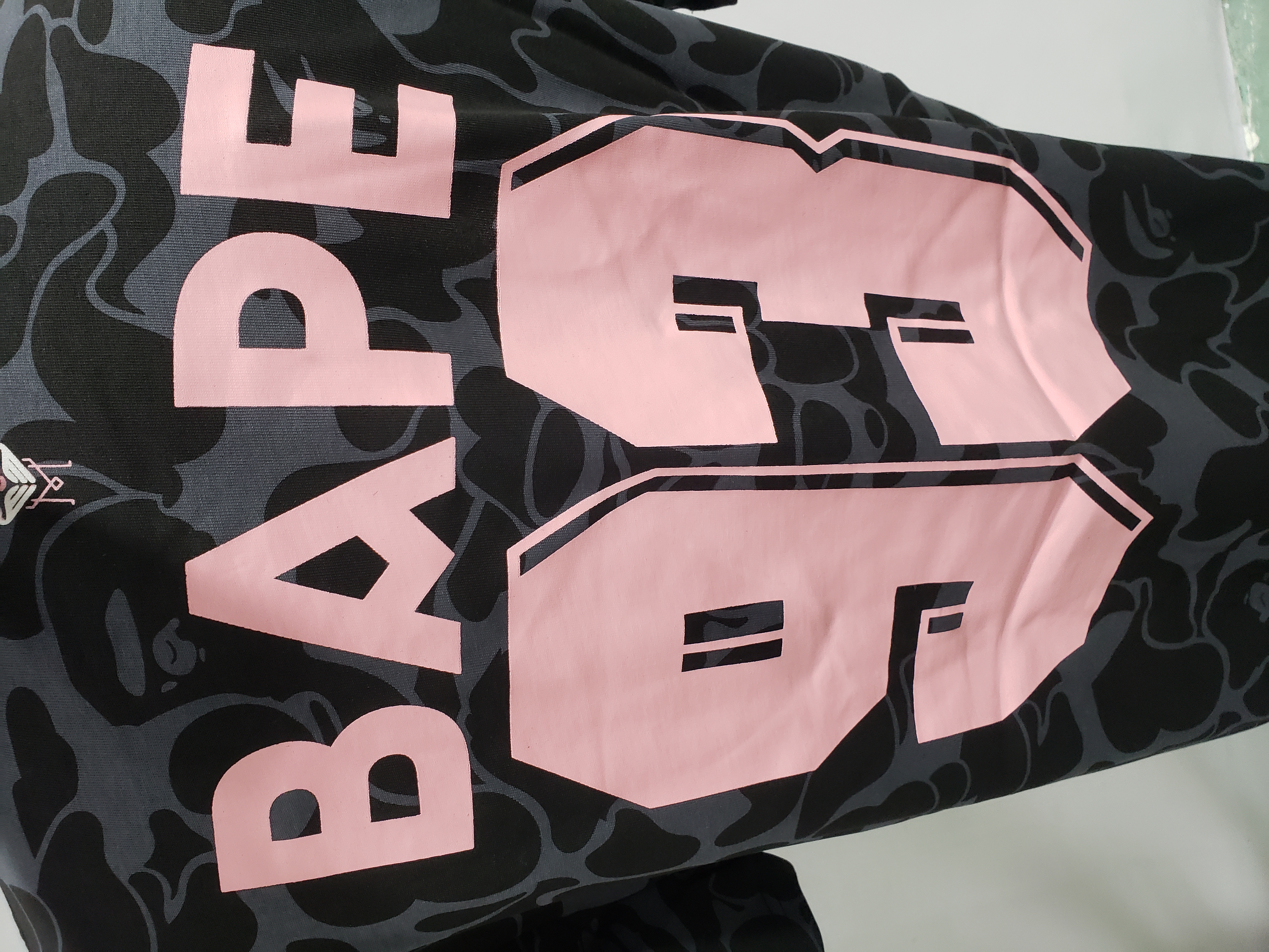 BAPE x Inter Miami CF Camo Tee Black T-shirt review stockxkicks 05