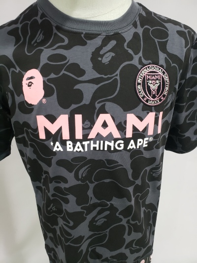 BAPE x Inter Miami CF Camo Tee Black T-shirt review stockxkicks 02