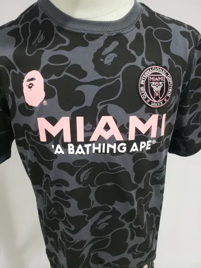 BAPE x Inter Miami CF Camo Tee Black T-shirt review stockxkicks 02