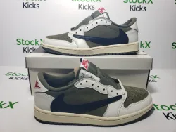 PK God Batch Air Jordan 1 Retro Low OG SP Travis Scott Medium Olive DM7866-200 review stockxkicks 06