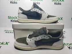 PK God Batch Air Jordan 1 Retro Low OG SP Travis Scott Medium Olive DM7866-200 review stockxkicks 07