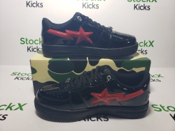 A Bathing Ape Bape Sta Low Shark Black 1H30-191-012-BLK review stockxkicks 07