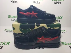 A Bathing Ape Bape Sta Low Shark Black 1H30-191-012-BLK review stockxkicks 07