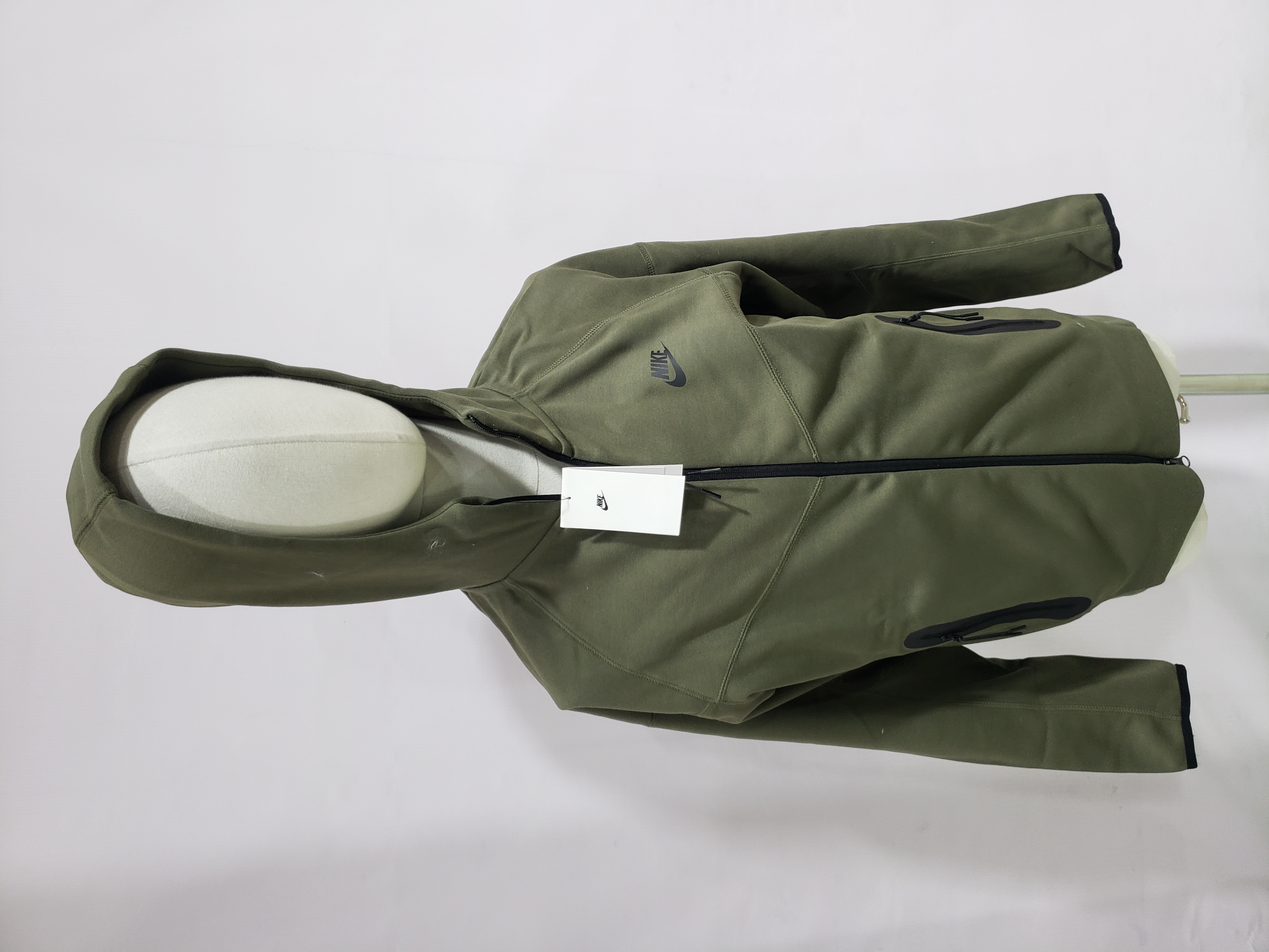 Nike Sportswear Tech Fleece Hoodie & Joggers Pant Set Black/Grey/Army Green/Khaki YZ FB7922 8002 review stockxkicks 01