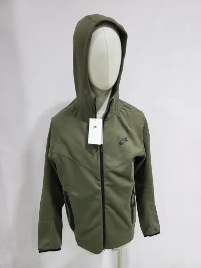 Nike Sportswear Tech Fleece Hoodie & Joggers Pant Set Black/Grey/Army Green/Khaki YZ FB7922 8002 review stockxkicks 01