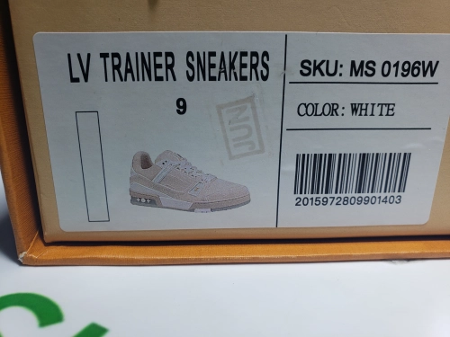 Louis Vuitton Trainer White Denim MS0241 review 