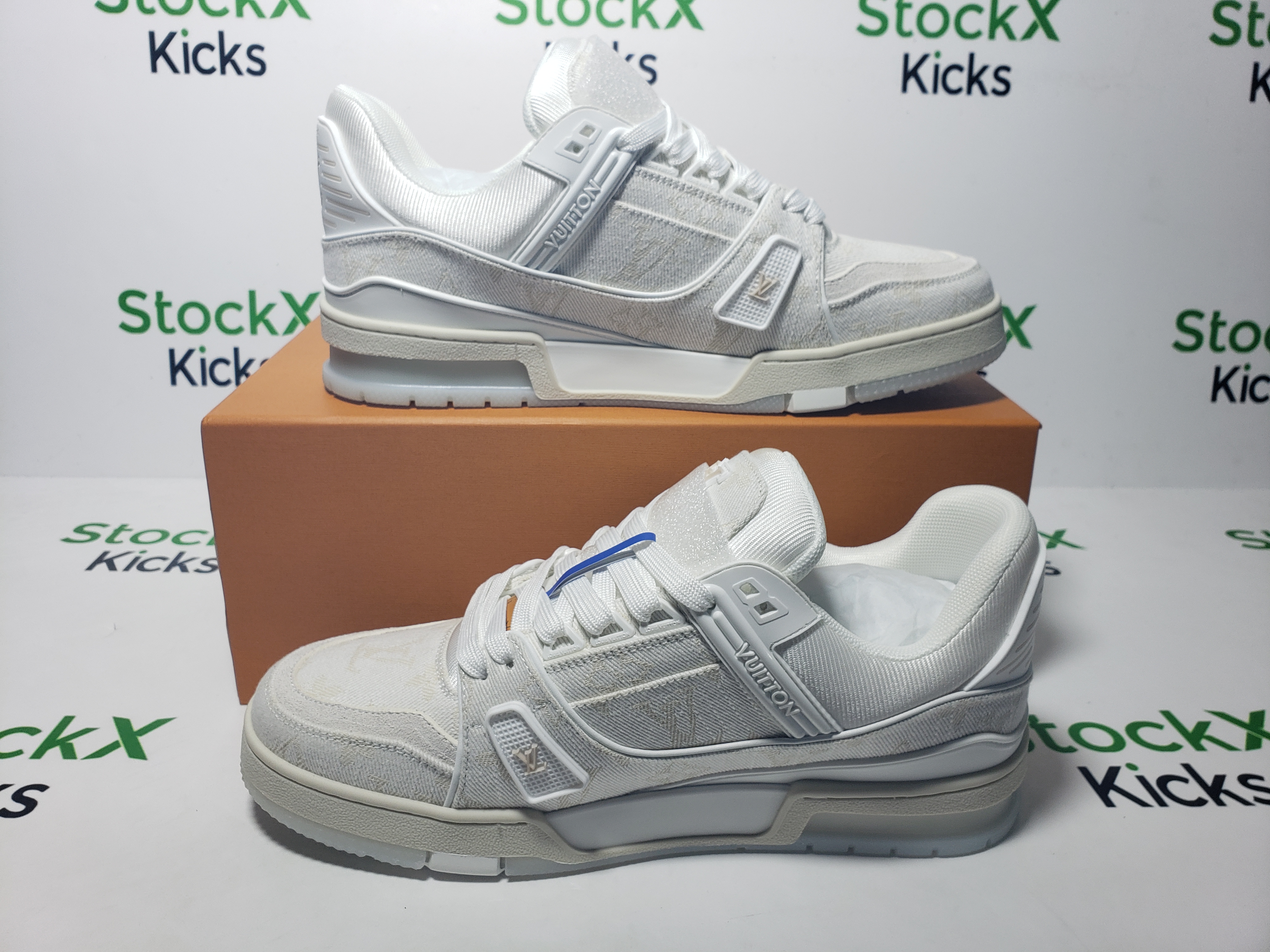 Louis Vuitton Trainer White Denim MS0241 review stockxkicks 06