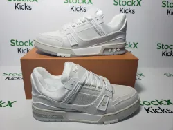 Louis Vuitton Trainer White Denim MS0241 review stockxkicks 06