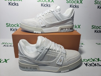 Louis Vuitton Trainer White Denim MS0241 review stockxkicks 05