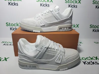 Louis Vuitton Trainer White Denim MS0241 review stockxkicks 05