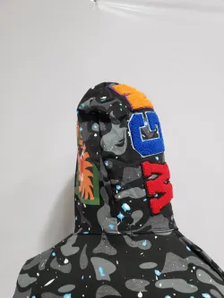 BAPE Space Camo Shark WGM Full-Zip Hoodie Black review stockxkicks 05