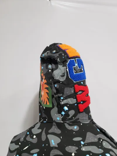 BAPE Space Camo Shark WGM Full-Zip Hoodie Black review stockxkicks 04