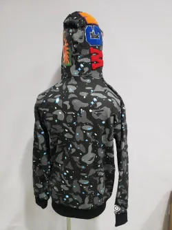 BAPE Space Camo Shark WGM Full-Zip Hoodie Black review stockxkicks 06