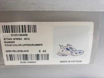Balenciaga Runner Sneaker White Blue 677403 W3RB3 4912 review stockxkicks 00