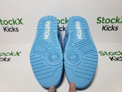 Louis Vuitton Trainer Blue Embossed Monogram 1AARFG review stockxkicks 05