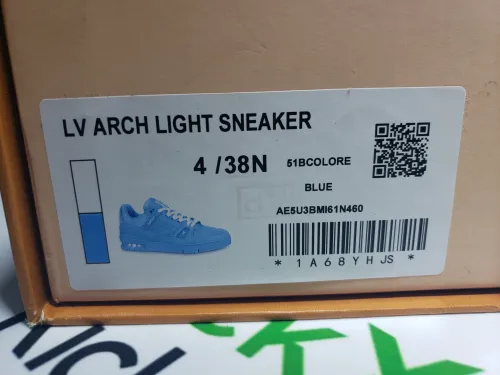 Louis Vuitton Trainer Blue Embossed Monogram 1AARFG review 