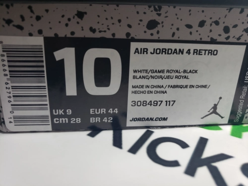PK God Batch Air Jordan 4 Retro Motorsports 308497-117 review 