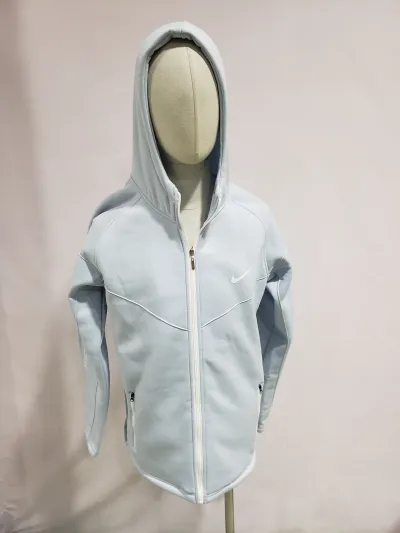 Nike Sportswear Tech Fleece Windrunner Hoodie & Joggers Pant Set Blue YZ FB7922 FB8002 review Stockxkicks 01