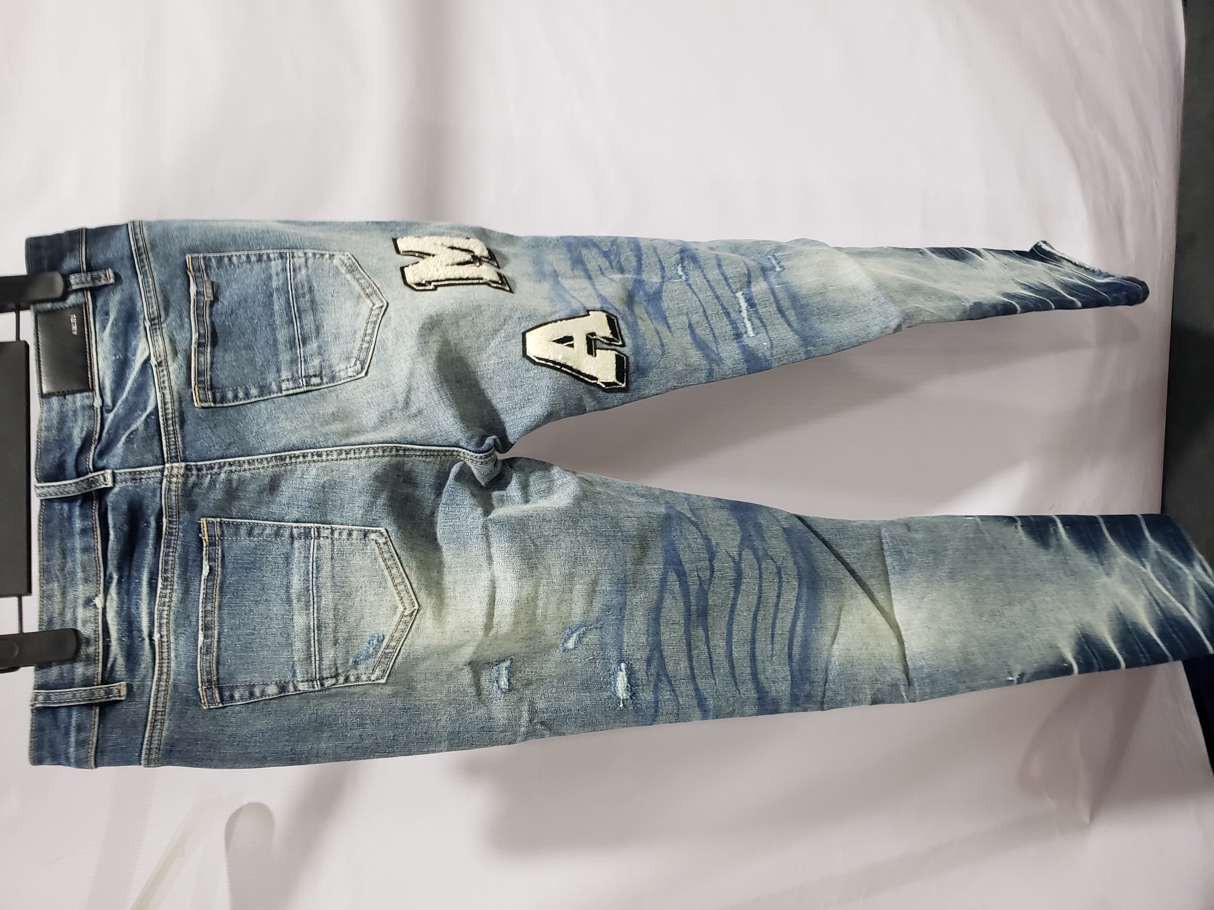 AMIRI Blue Varsity Jeans review Stockxkicks 04