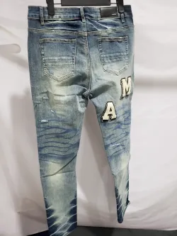 AMIRI Blue Varsity Jeans review Stockxkicks 05