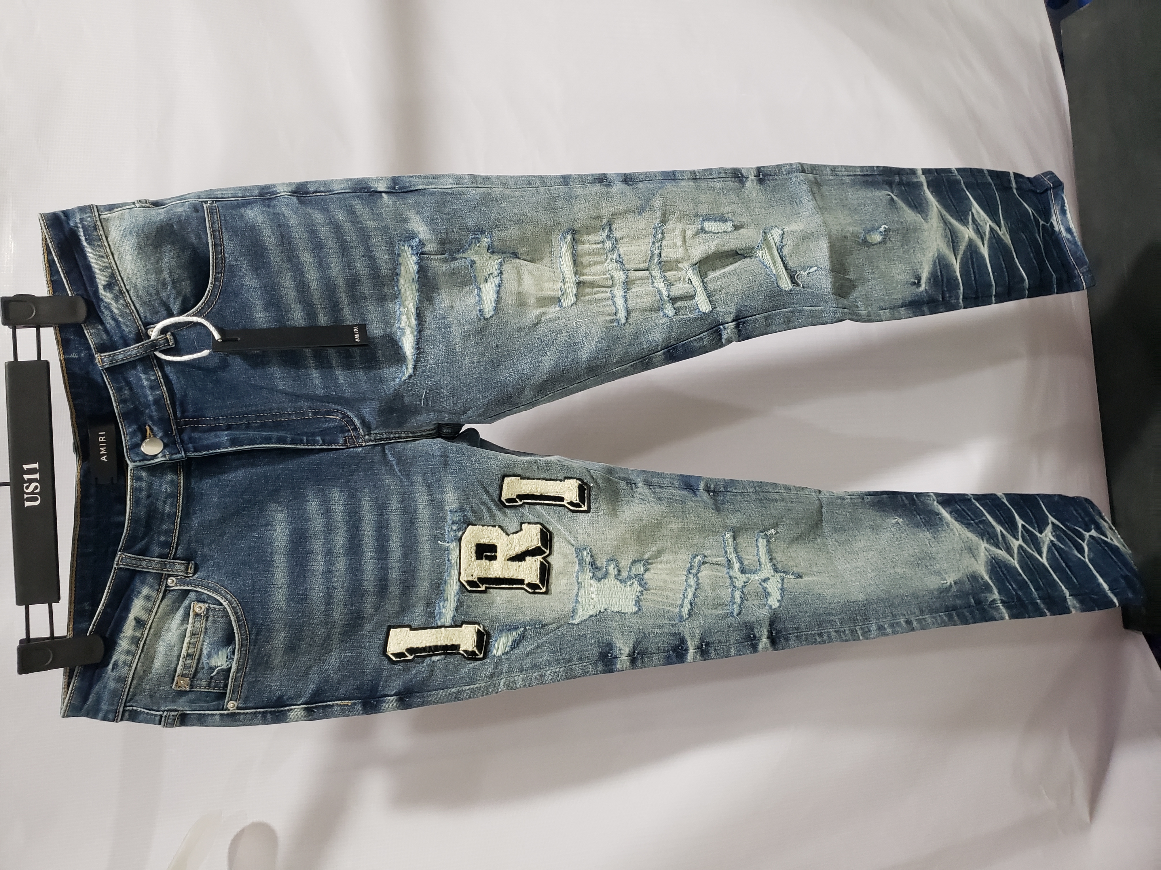 AMIRI Blue Varsity Jeans review Stockxkicks 01