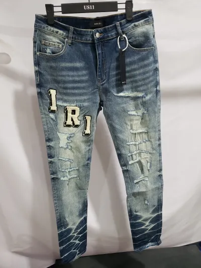 AMIRI Blue Varsity Jeans review Stockxkicks 01