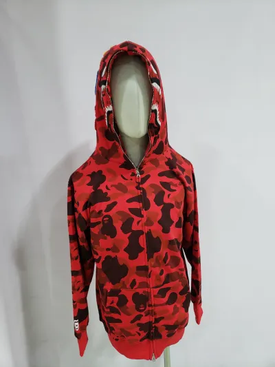 BAPE Color Camo Shark Zip Hoodie Red 4580793322511 review Stockxkicks 01