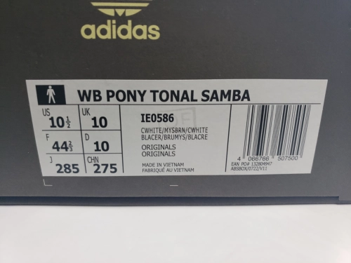 Adidas Samba Pony Tonal Wales Bonner Cream White IE0586 review 