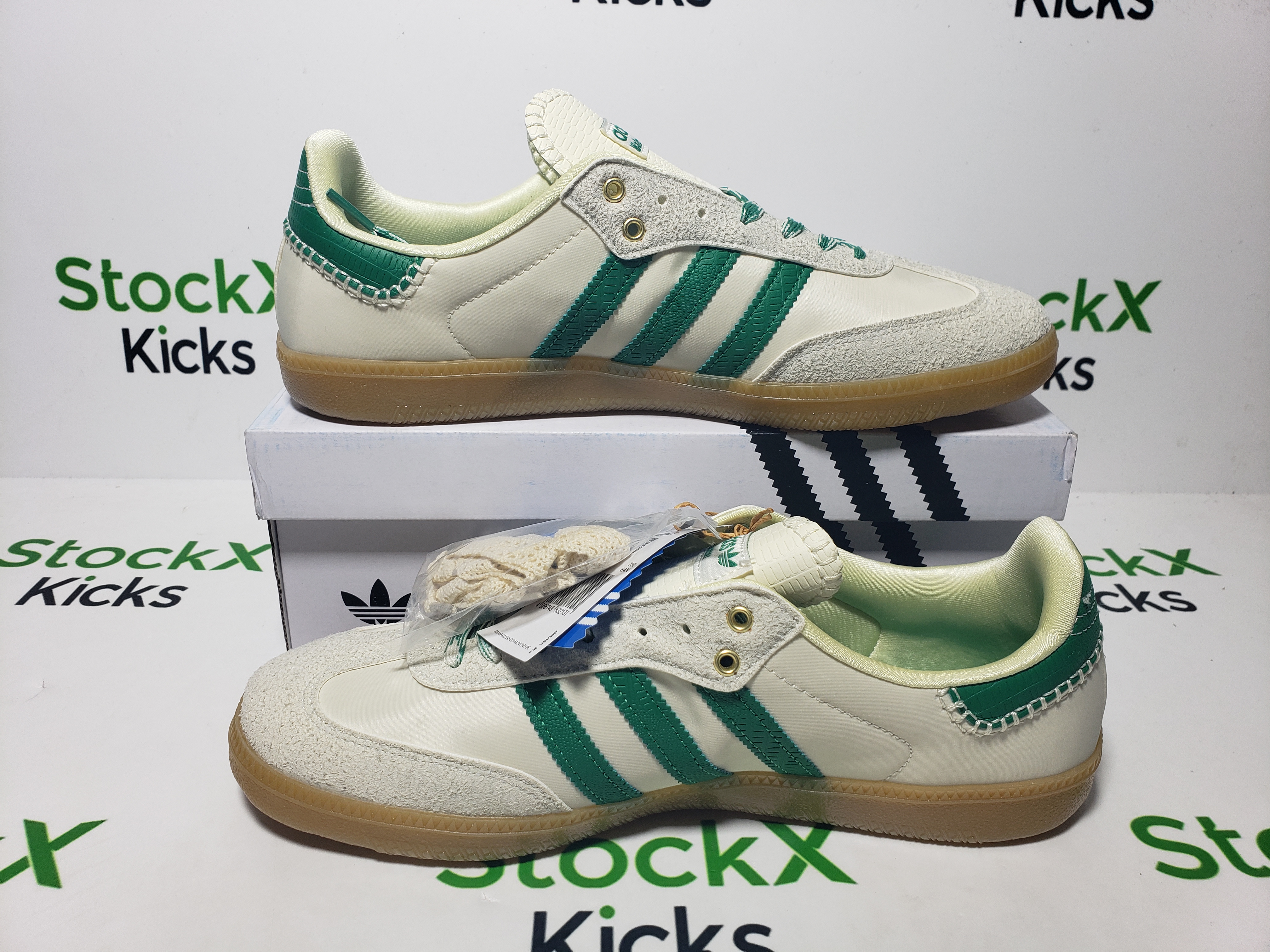 Adidas Samba OG Wales Bonner Cream Green GY4344 review Stockxkicks 06
