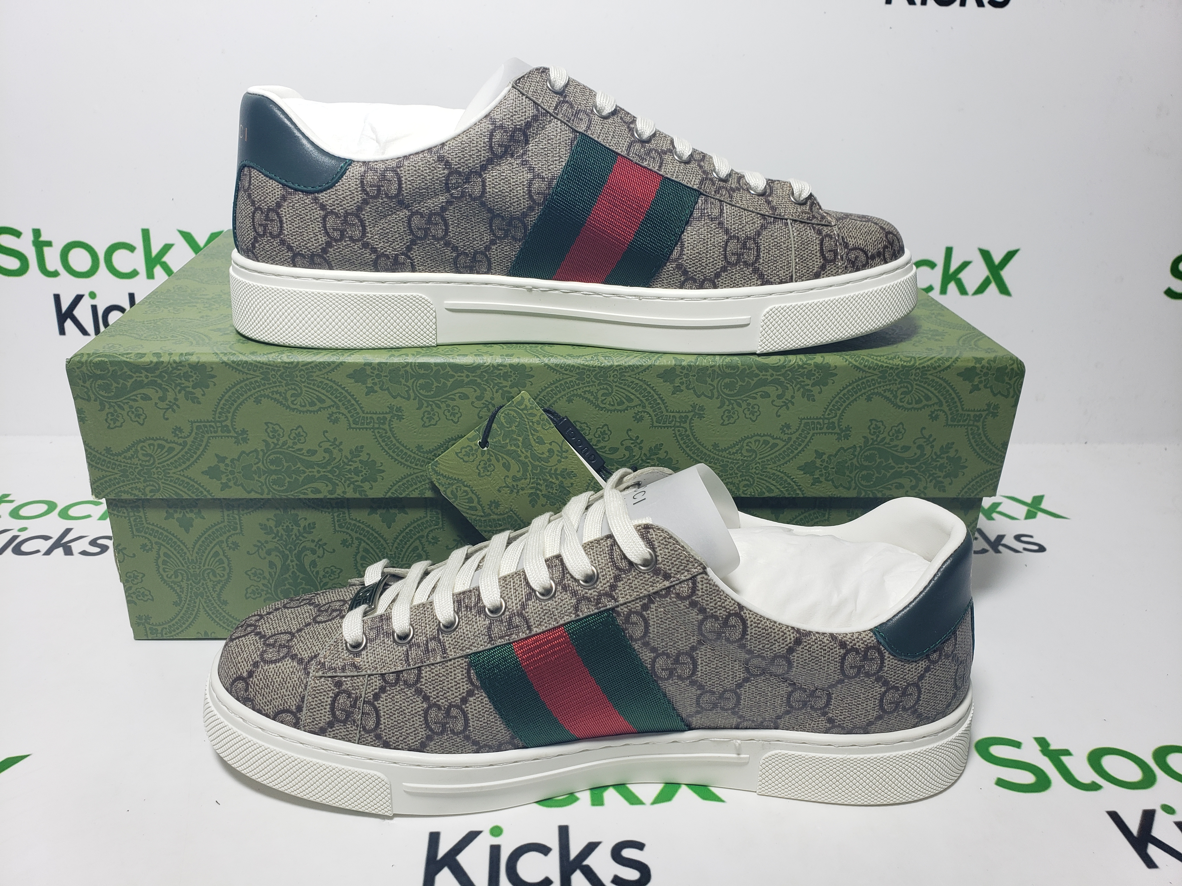 Gucci Ace sneaker with Web Beige And Ebony GG Supreme 760775 FACMZ 9746 review Stockxkicks 06