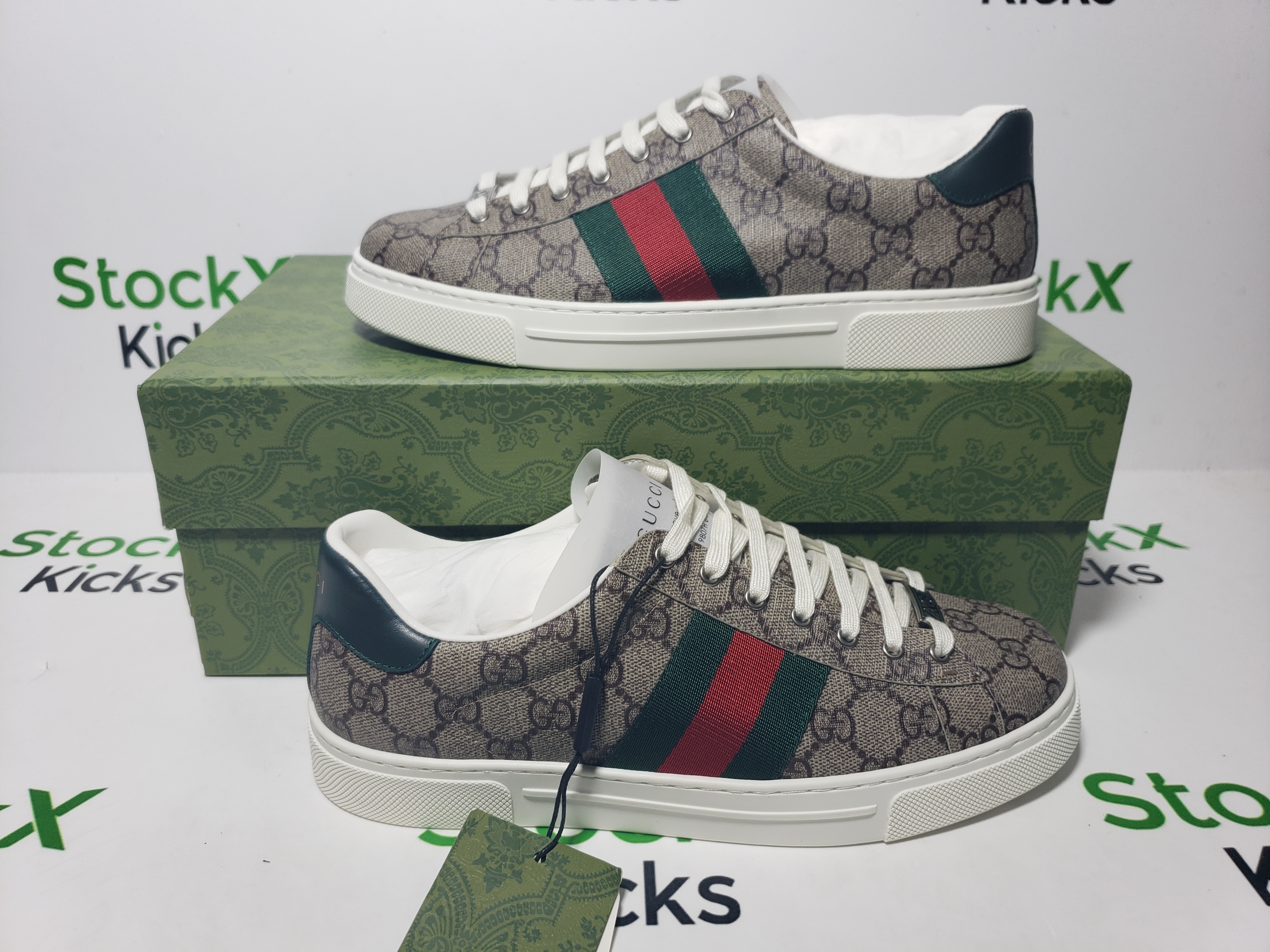 Gucci Ace sneaker with Web Beige And Ebony GG Supreme 760775 FACMZ 9746 review Stockxkicks 05