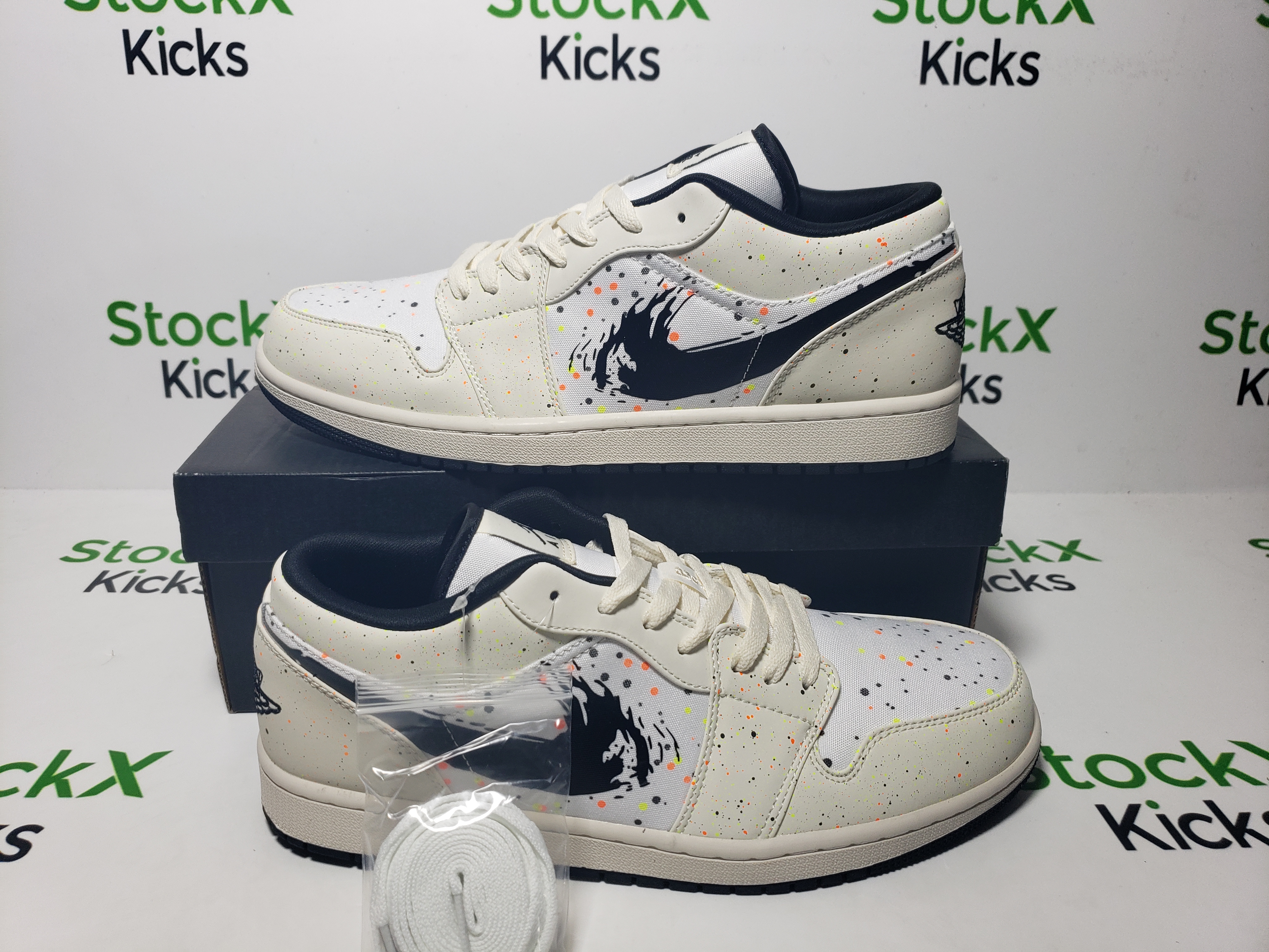 LJR Batch Air Jordan 1 Low SE Paint Splatter (GS) DH3295-100 review Stockxkicks 05