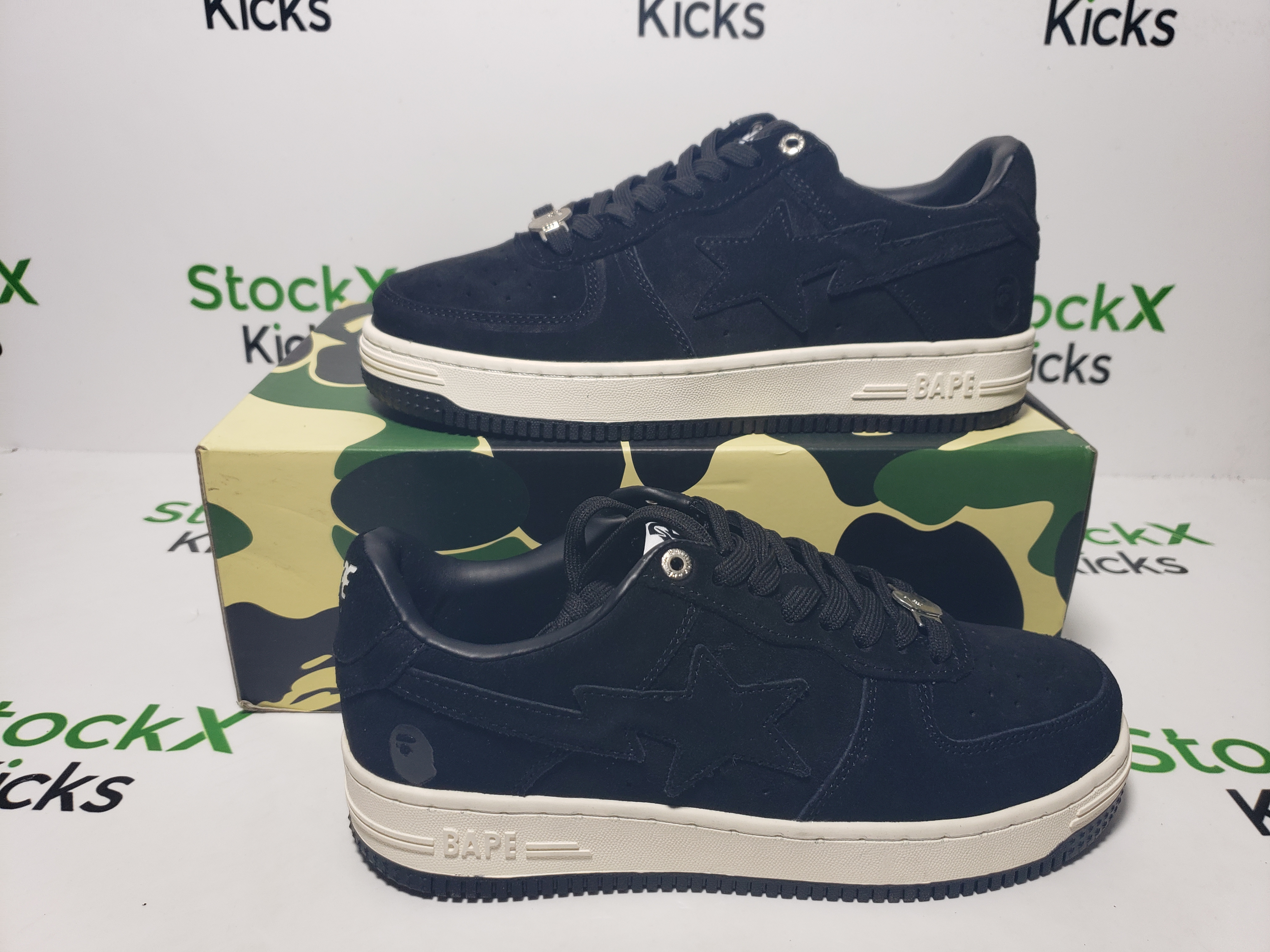 A Bathing Ape Bape Sta Black Suede 1H70-191-004 review Stockxkicks 05