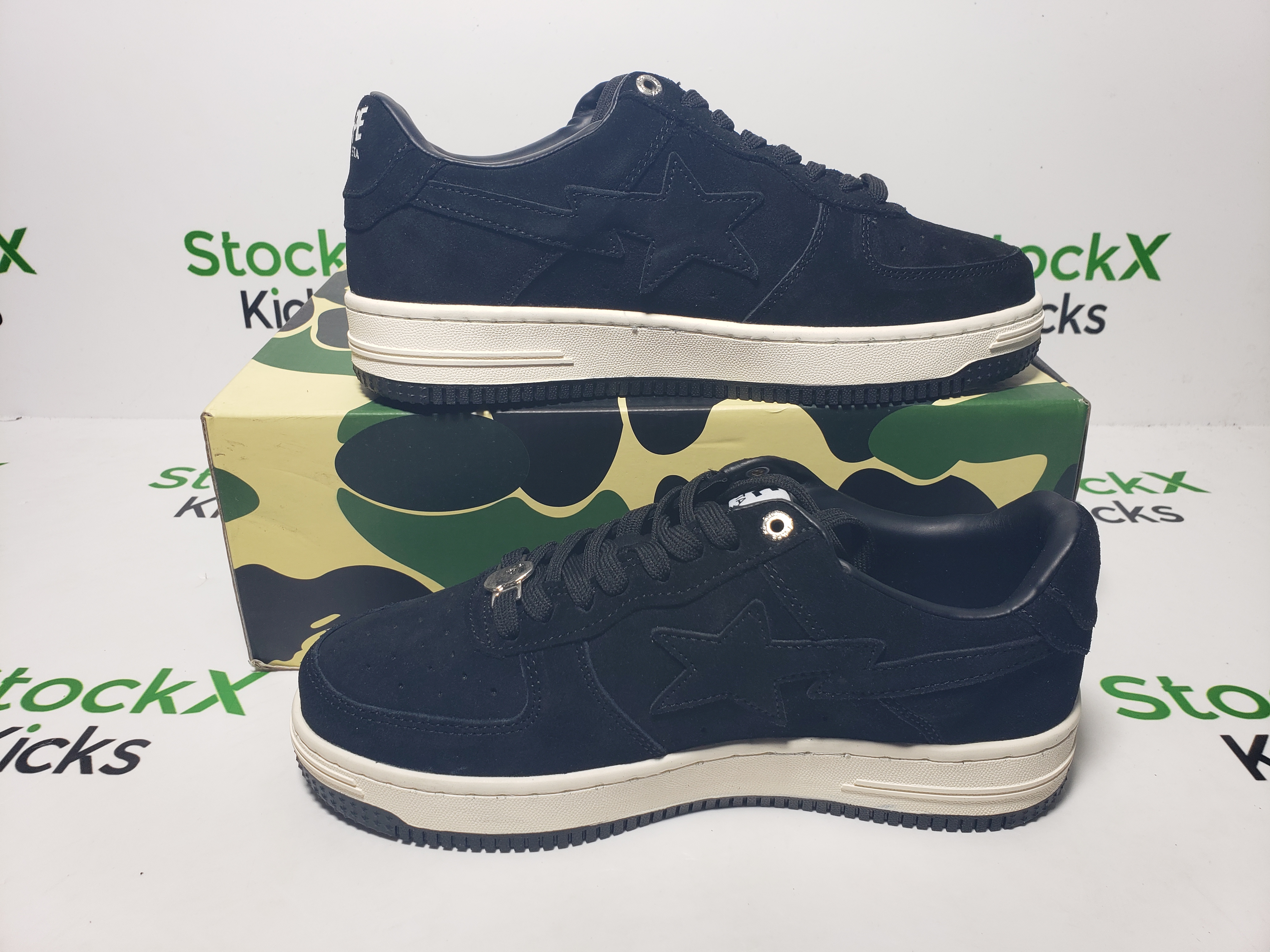 A Bathing Ape Bape Sta Black Suede 1H70-191-004 review Stockxkicks 06