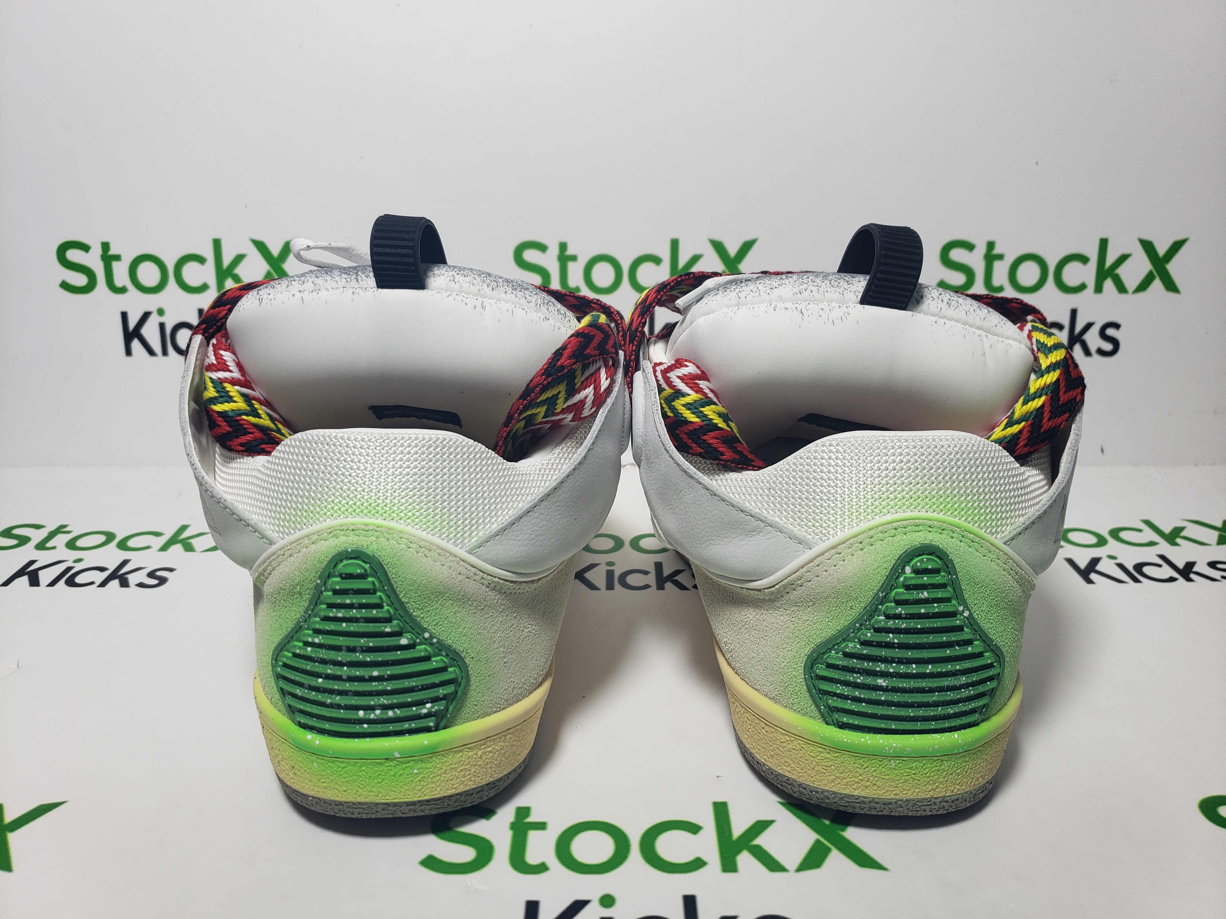 Gallery Dept. x Lanvin Printed Curb Sneakers White PB FM-SKRK11-DRGD-E21 review Stockxkicks 02