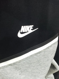 Nike Sportswear Tech Fleece Windrunner Full Zip Hoodie & Joggers Set Black/Dark Grey Heather/White YZ 1005-CU4489 review Stockxkicks 02