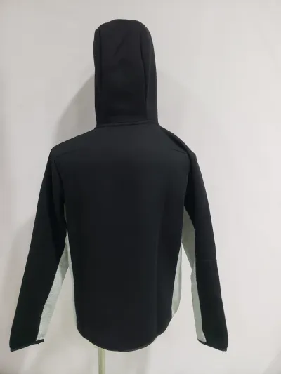 Nike Sportswear Tech Fleece Windrunner Full Zip Hoodie & Joggers Set Black/Dark Grey Heather/White YZ 1005-CU4489 review Stockxkicks 03