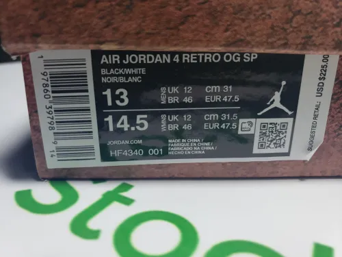 PK God Batch Air Jordan 4 Retro OG SP x Nigel Sylvester Brick By Brick HF4340-001 review 