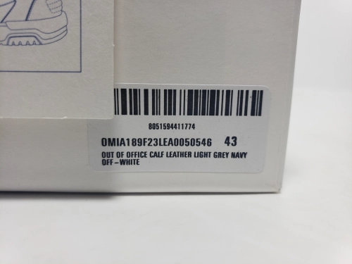 PK God Batch OFF-WHITE Out Of Office OOO Low Tops White and Blue Tail OMIA189F 23LEA005 0546 review 