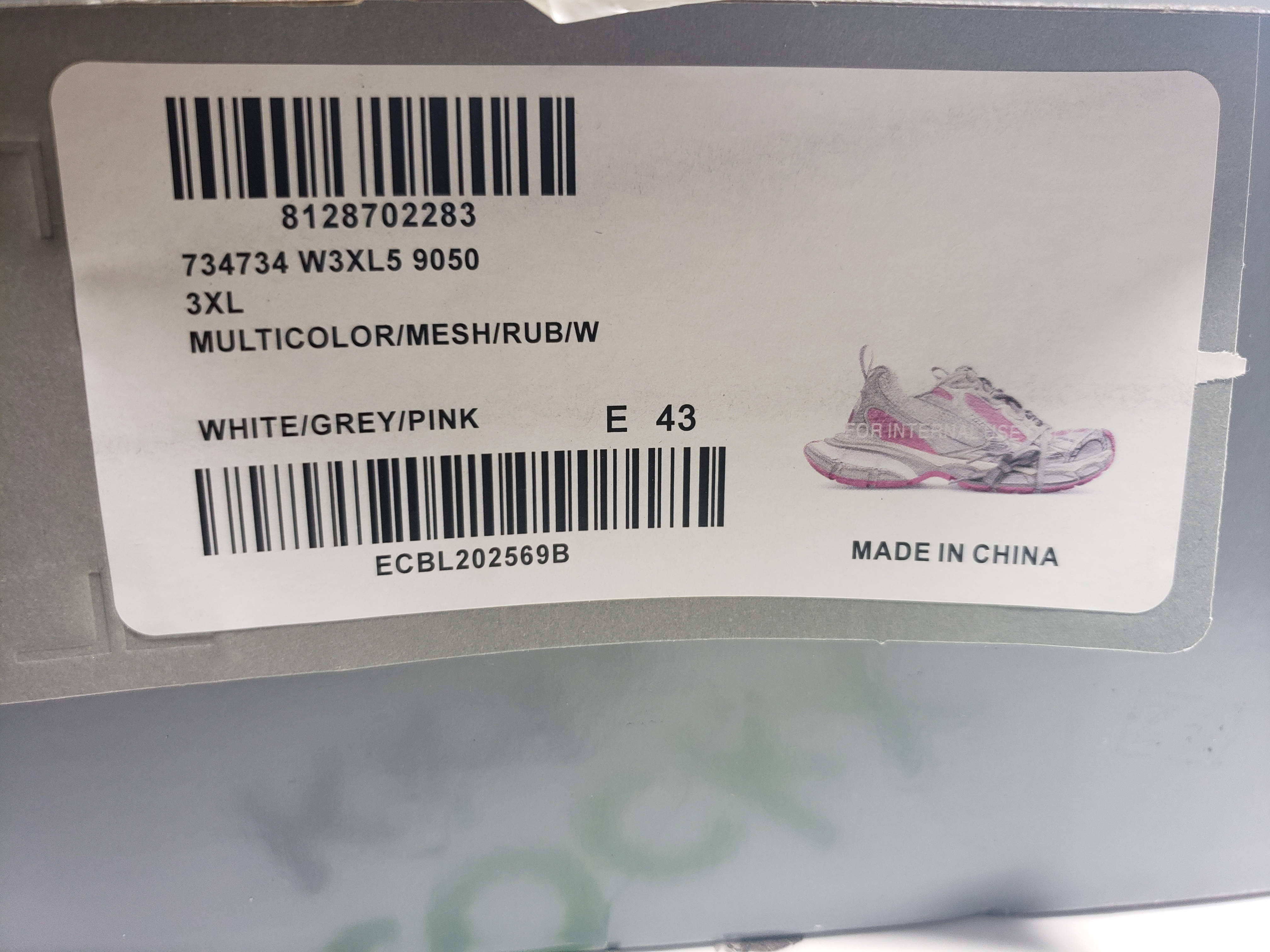 Balenciaga 3XL Sneaker Silver Pink 734731 W3XL5 9050 review Stockxkicks 00