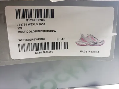 Balenciaga 3XL Sneaker Silver Pink 734731 W3XL5 9050 review Stockxkicks 00