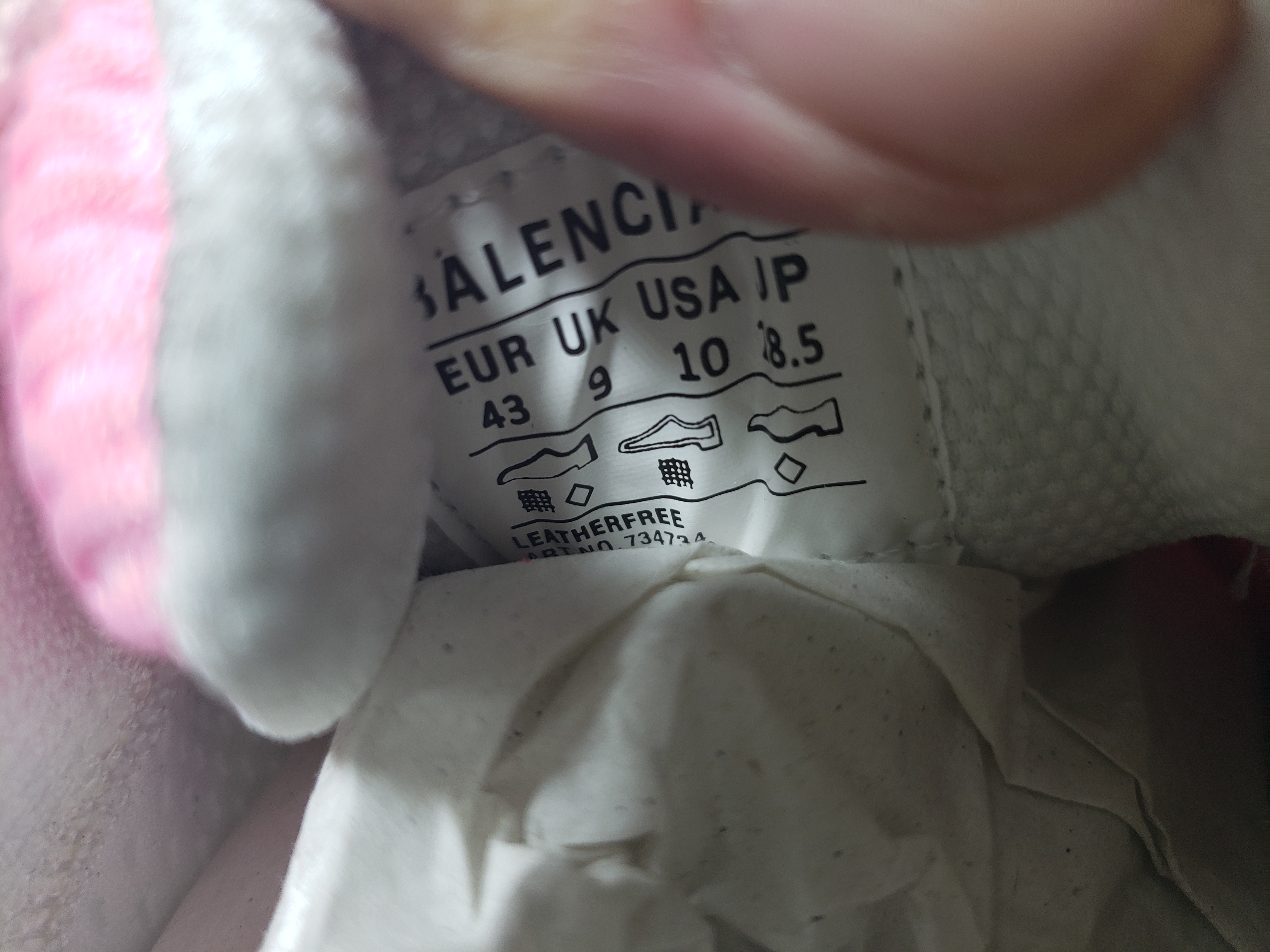 Balenciaga 3XL Sneaker Silver Pink 734731 W3XL5 9050 review Stockxkicks 03