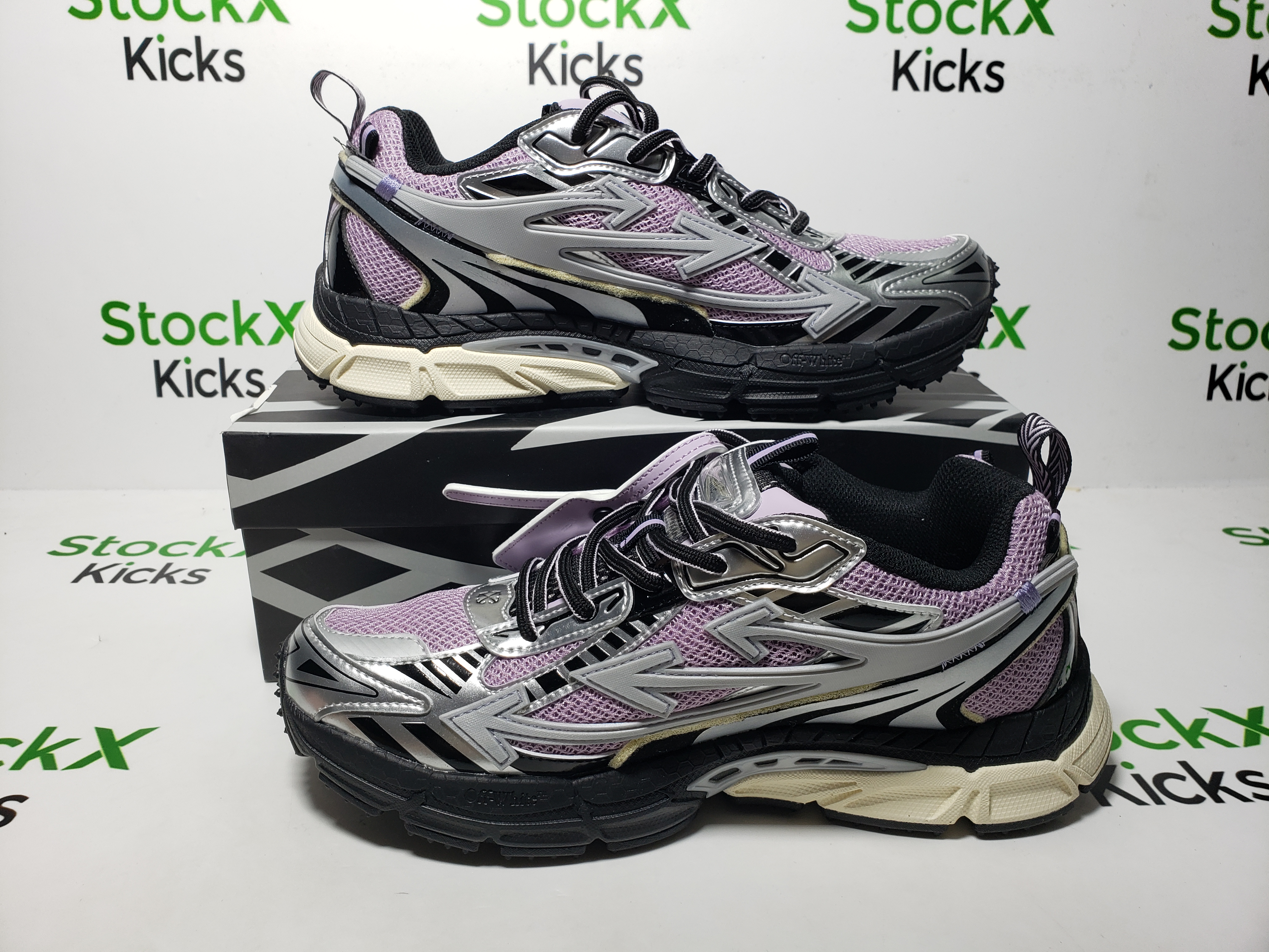 Off White Be Right Back Sneakers Pink Purple OWIA289S25 FAB00 1723F review Stockxkicks 06